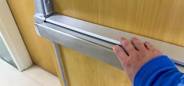 Installing a Push Bar on a Door Farmington